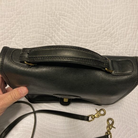 Vintage Y2K COACH Black Leather Station Bag No. 5007 - Picture 15 of 16